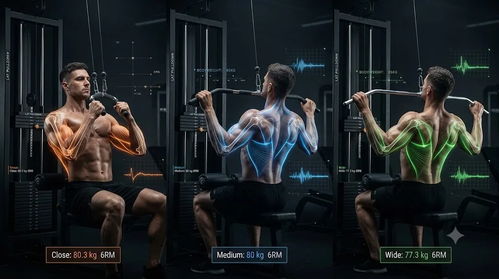 Editorial image for Lat Pulldown Grip Width: Wide, Medium and Close Grip Compared – What Science Says