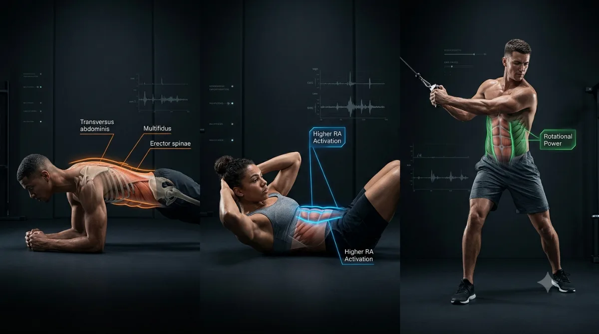 Editorial image for Plank vs Crunches vs Cable Woodchops: Core Training Science