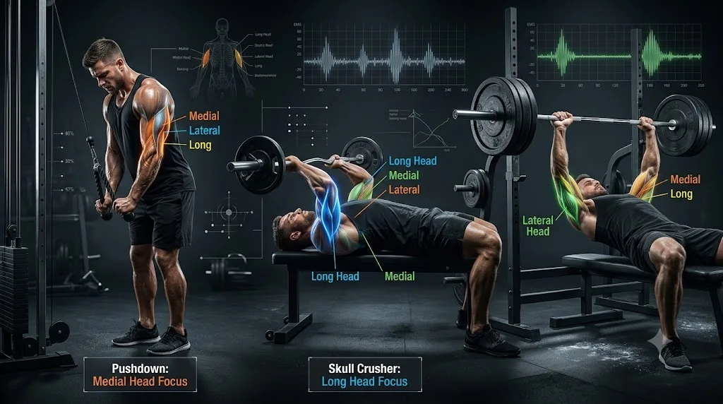 Editorial image for Triceps Pushdown vs Skull Crusher vs Close-Grip Bench Press: Which Builds Bigger Arms?